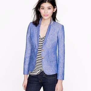 J.Crew Classic Schoolboy Blazer Crosshatch Linen 6